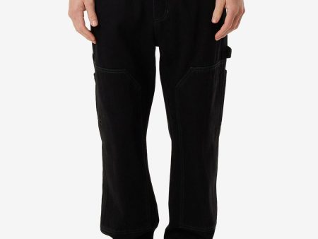 Carpenter Double Knee Pant - Black Rinse Online now