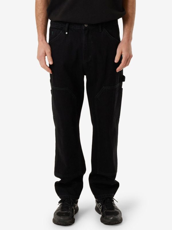 Carpenter Double Knee Pant - Black Rinse Online now