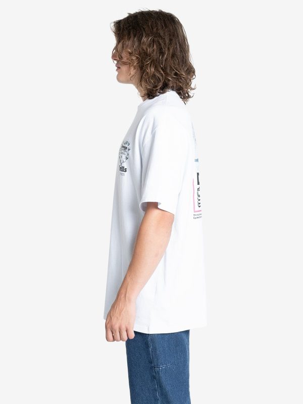 Controlled Damage Box Fit Oversize Tee - White Online Hot Sale