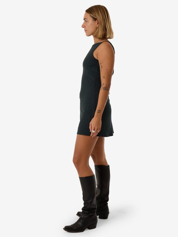 Xavier Bias Mini Dress - Dark Jade For Cheap