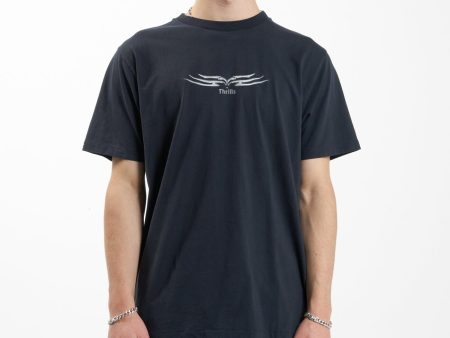 Easy Going Merch Fit Tee - Twilight Black Cheap