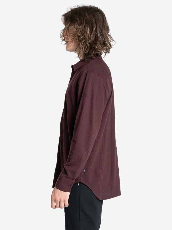 Future Feelings Long Sleeve Shirt - Deep Plum For Sale