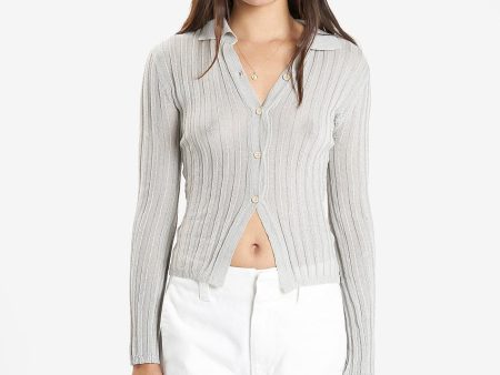 Delphine Knit Cardigan - Oyster Grey Supply