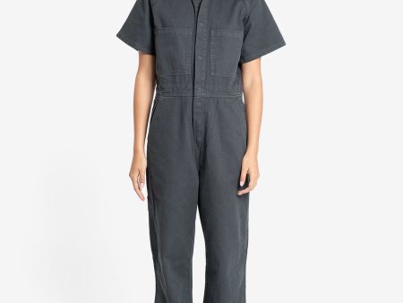 Carpenter Short Sleeve Coverall - Dark Charcoal Discount