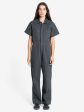 Carpenter Short Sleeve Coverall - Dark Charcoal Discount