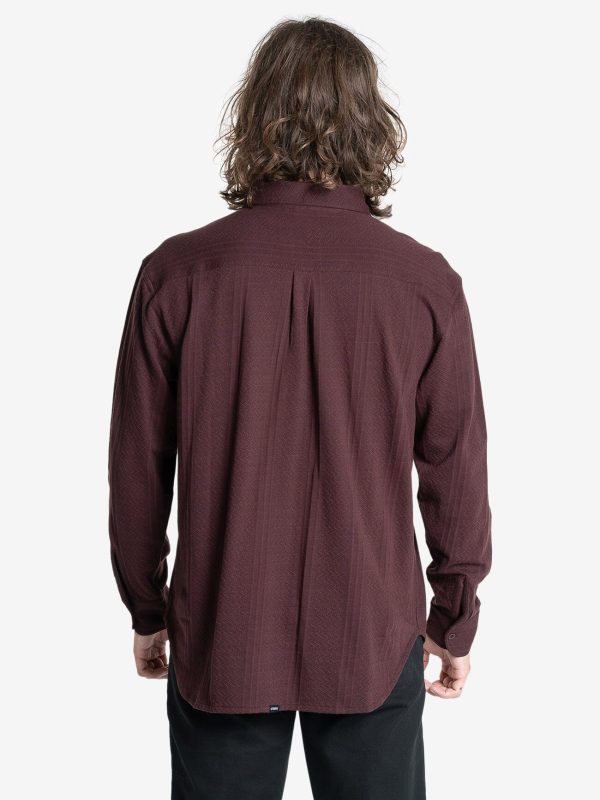 Future Feelings Long Sleeve Shirt - Deep Plum For Sale