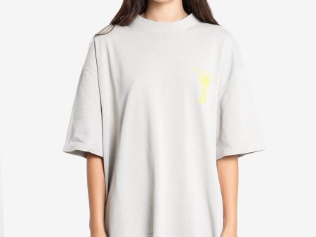 Earths Services Oversized Tee - Oyster Grey Discount