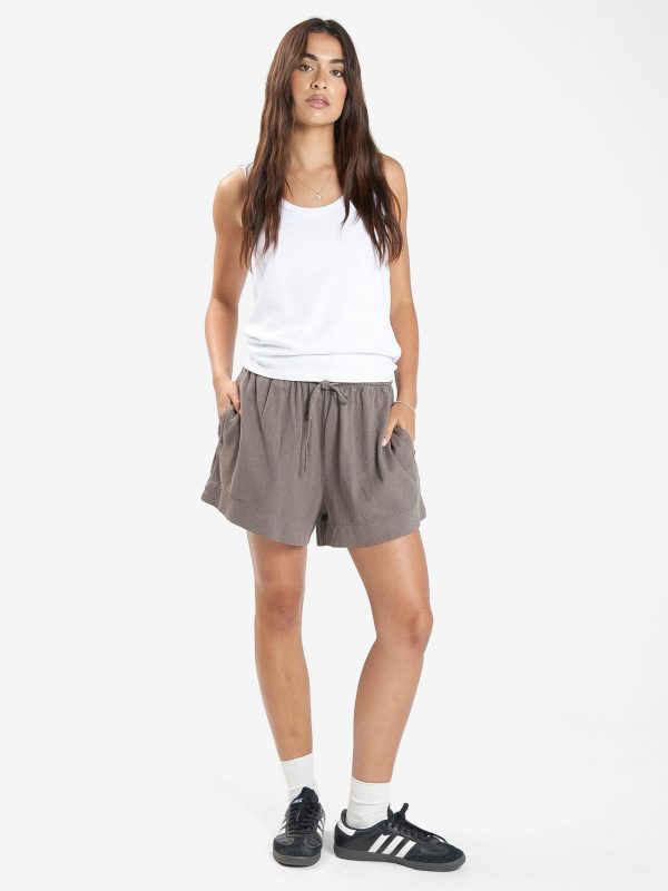 Hemp Relax Short - Light Canteen Hot on Sale