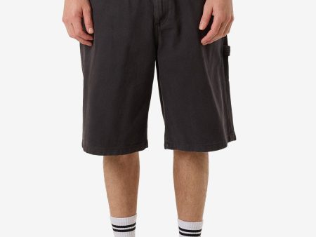 Big Slacker Denim Short - Ebony Cheap