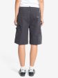 Slouch Carpenter Twill Short - Dark Charcoal Online now