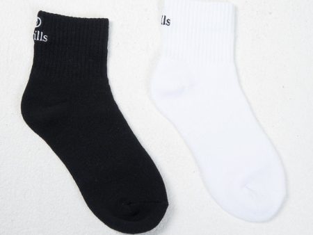 Cortex 2 Pack Bamboo Sock - Black - White Discount