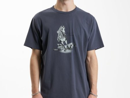 Hell Raising Bronco Merch Fit Tee - Slate Hot on Sale