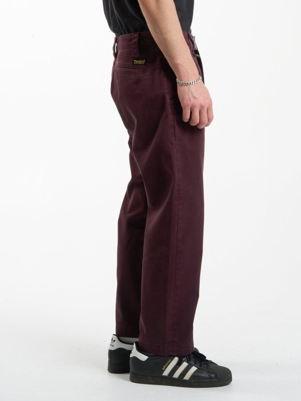 Thrills Union Work Chino - Wine For Discount