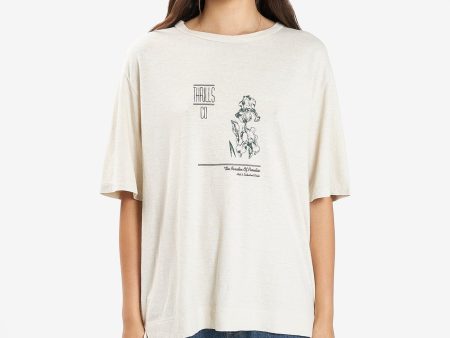 Paradox Gardens Hemp Box Tee - Soft Tan Discount