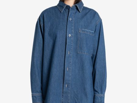 Austin Denim Shirt - Double Indigo Rinse Sale