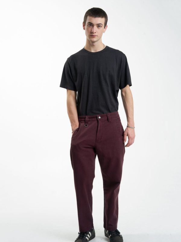 Thrills Union Work Chino - Wine For Discount