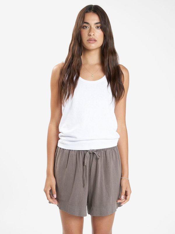 Hemp Relax Short - Light Canteen Hot on Sale