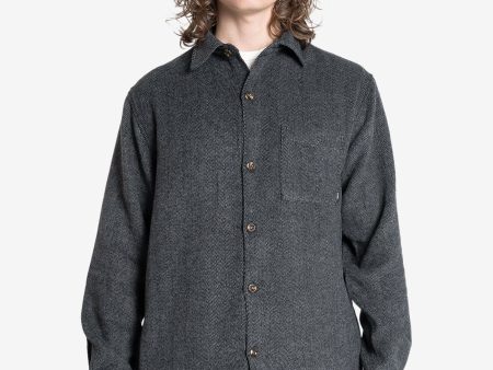 United Front Long Sleeve Flannel - Black Online Sale