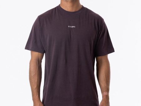 Minimal Thrills Merch Fit Tee - Deep Plum Online