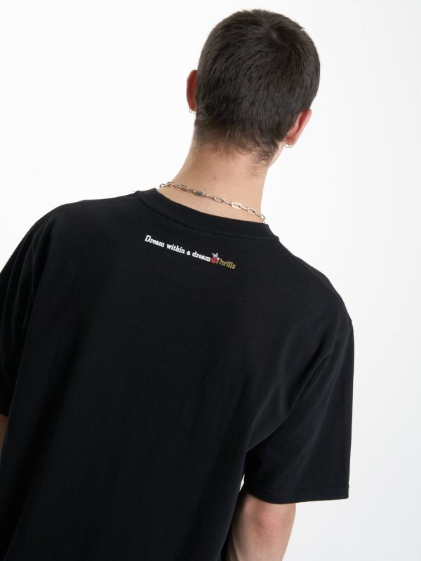 Dream Within a Dream  Oversize Fit Tee - Black Online Hot Sale