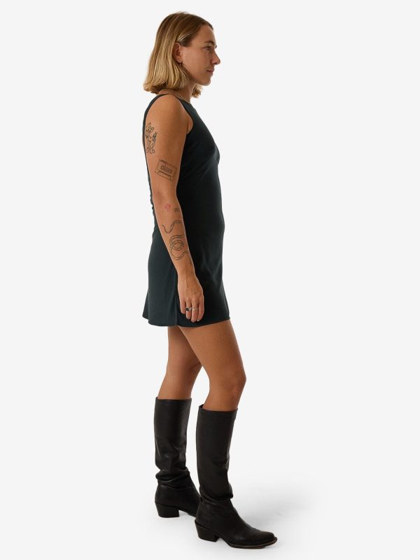 Xavier Bias Mini Dress - Dark Jade For Cheap