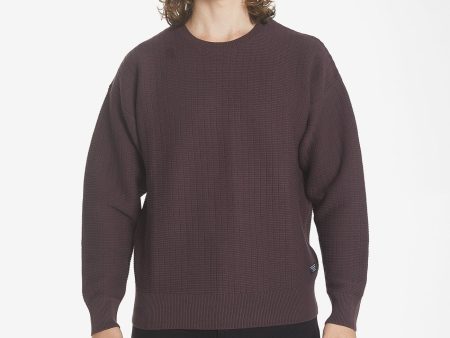 Republic Crew Knit - Deep Plum Online Hot Sale