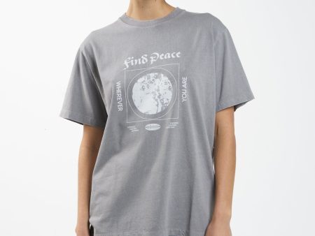 Find Peace Merch Fit Tee - Washed Gray Online now