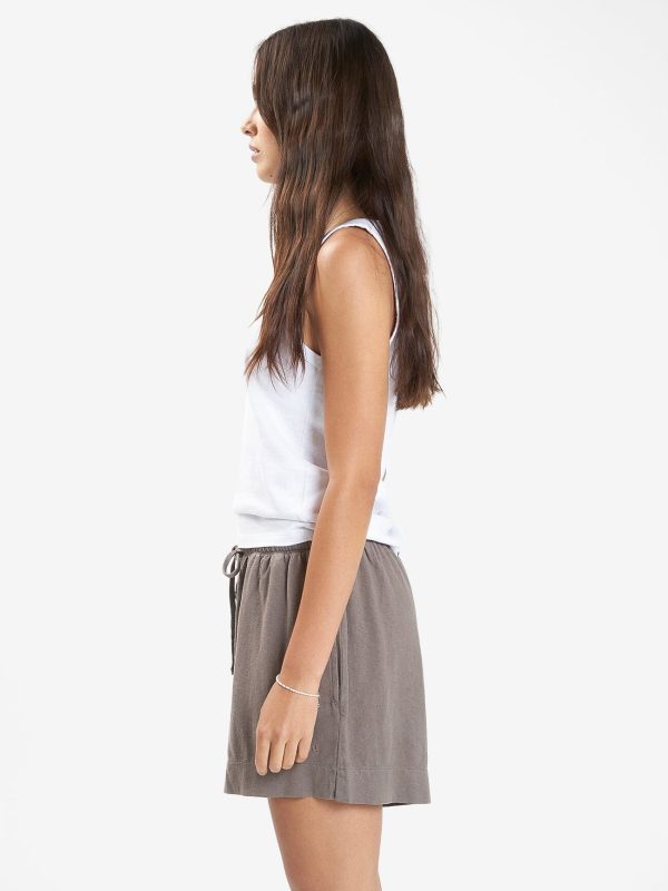 Hemp Relax Short - Light Canteen Hot on Sale