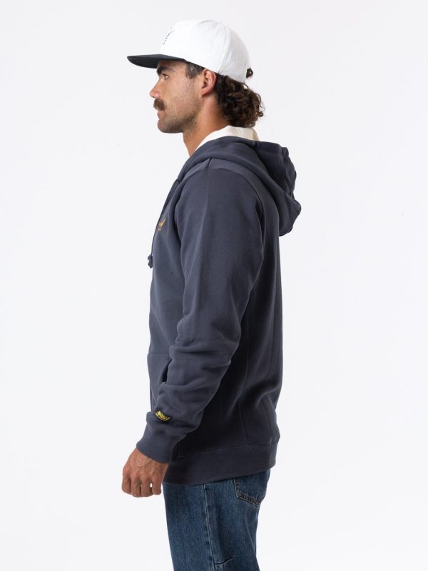 Thrills Union Zip Hood - Dark Charcoal Online now