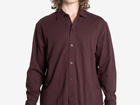 Future Feelings Long Sleeve Shirt - Deep Plum For Sale