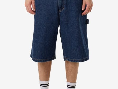 Big Slacker Denim Short - Double Indigo Rinse Online Sale