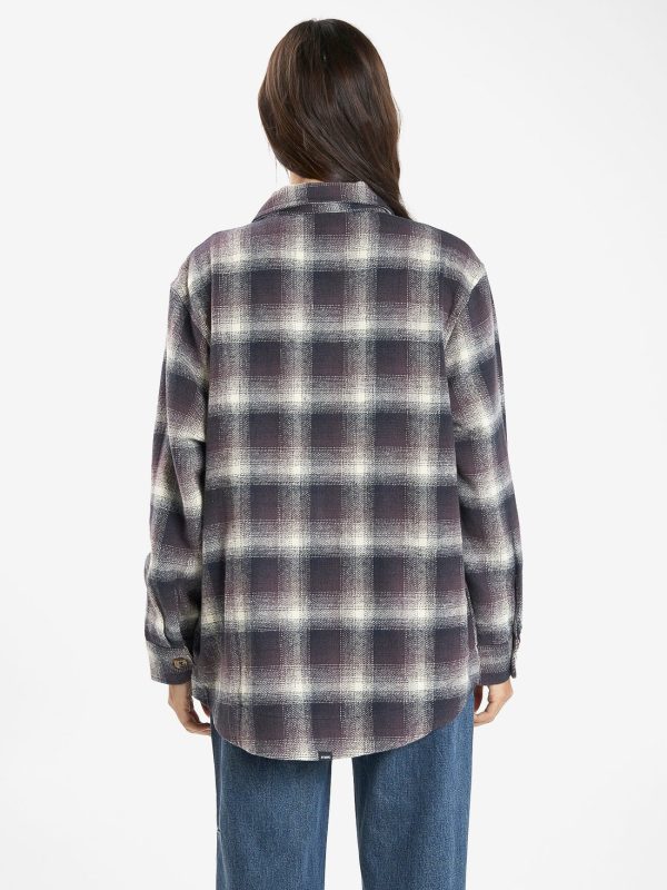 Barrio Overshirt - Deep Plum Online Hot Sale