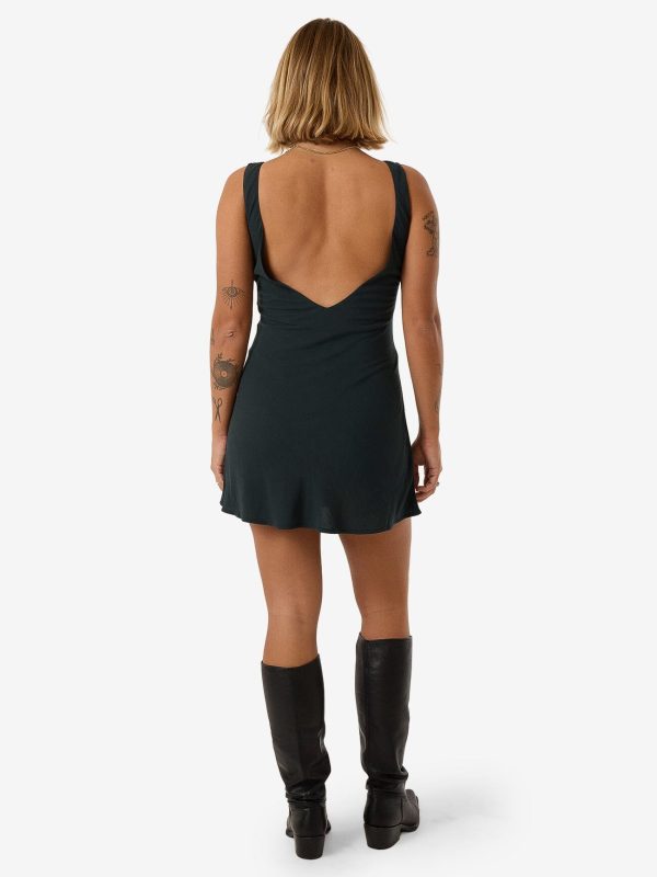 Xavier Bias Mini Dress - Dark Jade For Cheap