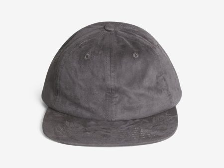 Thrills Suede 6 Panel Cap - Dark Charcoal Online