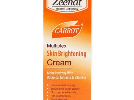 Zeenat Carrot Multiplex Skin Brightening Cream 50G For Discount