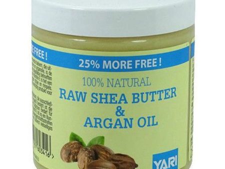 Yari 100% Natural Raw Shea Butter & Argan Oil 250 ml Hot on Sale