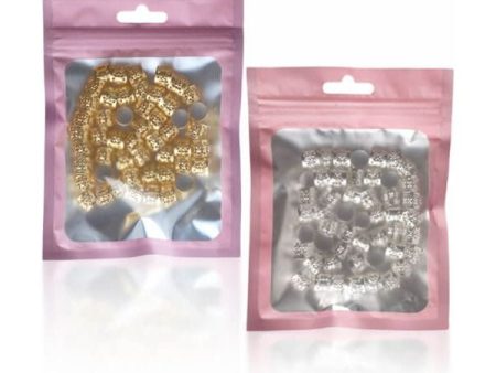 Dreamfix Open Rings Hair Beads Gold  Silver 50Pcs For Discount