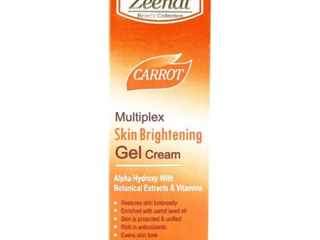 Zeenat Carrot Multiplex Skin Brightening Gel Cream 30G For Cheap