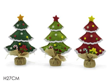 Albero di natale misura 27cm in 3 assortimenti For Discount